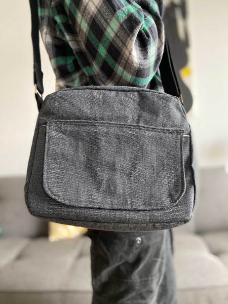 Umhängetasche selber nähen, Schnittmuster Ebook Marisa von farbenmix