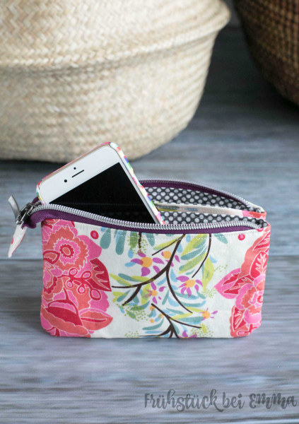 PDF-Schnittmuster Geldbörse mit Fächern und Reißverschluss