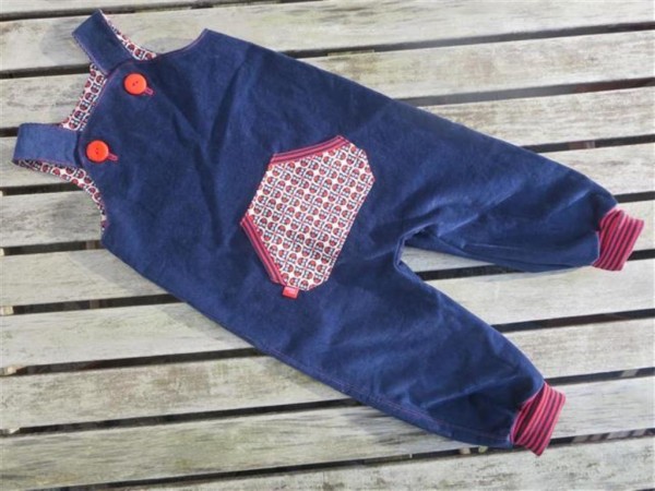 Strampelhose/Trägerhose, Klimperklein, Schnittmuster