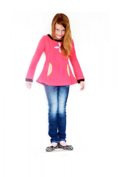 Ausgestelltes Shirt für Mädchen nähen