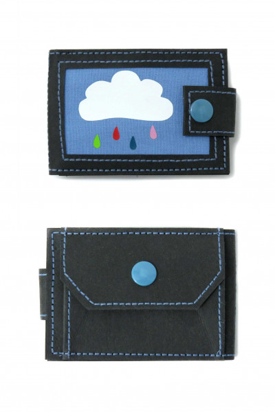 PDF Schnittmuster kleine Geldbörse "Micronnaie" für Papierleder mit Plotterdatei.