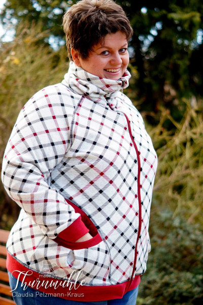 Paula XL, Plus-Size-Raglanjacke, Schnittmuster