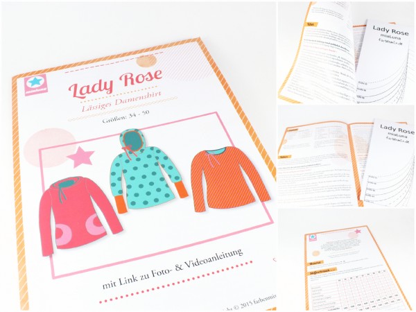miaLuna Damenshirt Papierschnittmuster