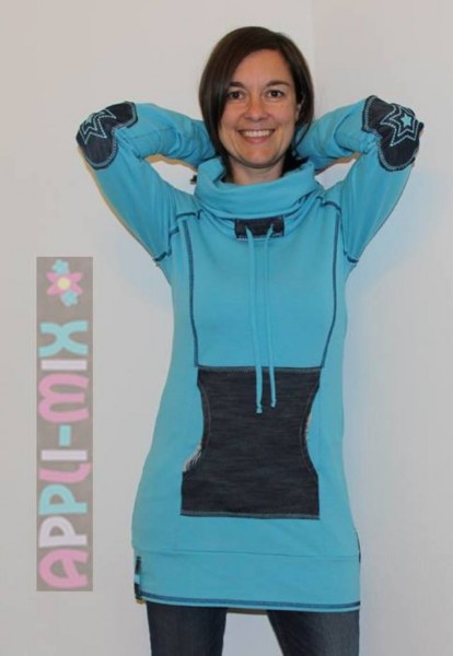 Hoodie mit Kragen nähen