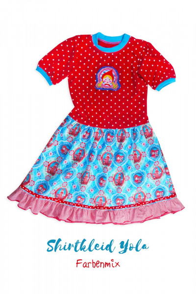 Ebook Schnittmuster Kinderkleid Jerseykleid Yola mit Nähanleung