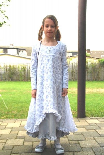 Kommunionkleid Schnittmuster mit Fotoanleitung