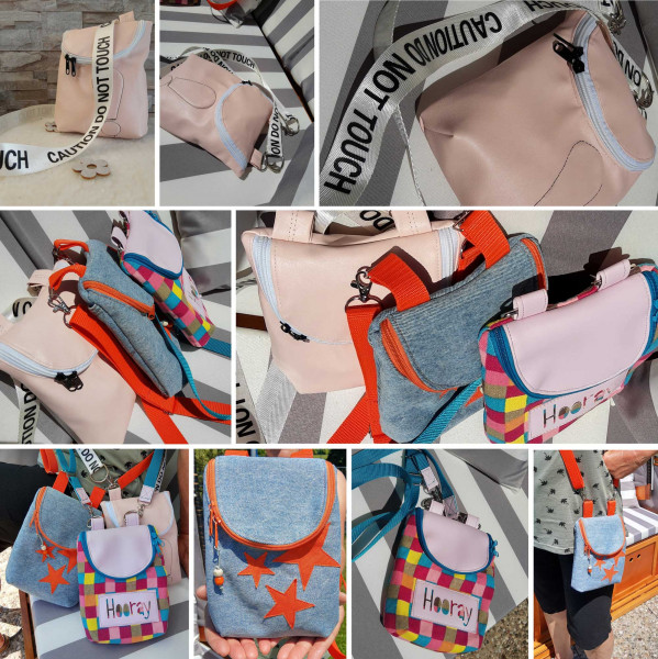 PDF Schnittmuster Umhängetasche Crossbodybag Lise von Puschenhexe