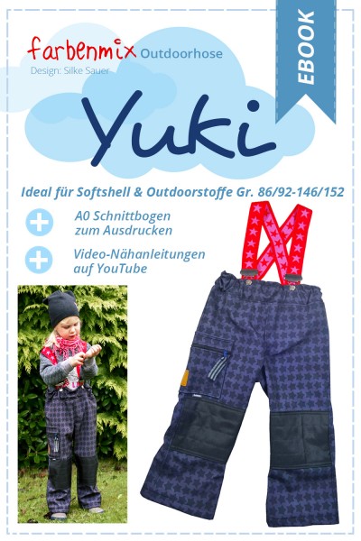Matschhose nähen - Ebook Schnittmuster "Yuki" von farbenmix