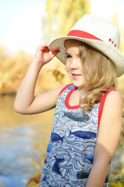 Ärmelloses Jerseykleid für Kinder nähen