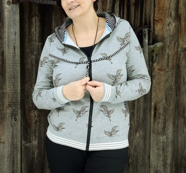 Lady Bella, Sweatjacke, Schnittmuster