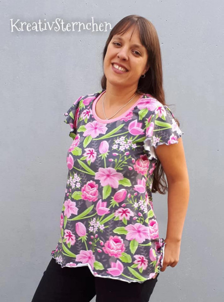 Lady Fleur, Damenshirt, miaLuna Schnittmuster