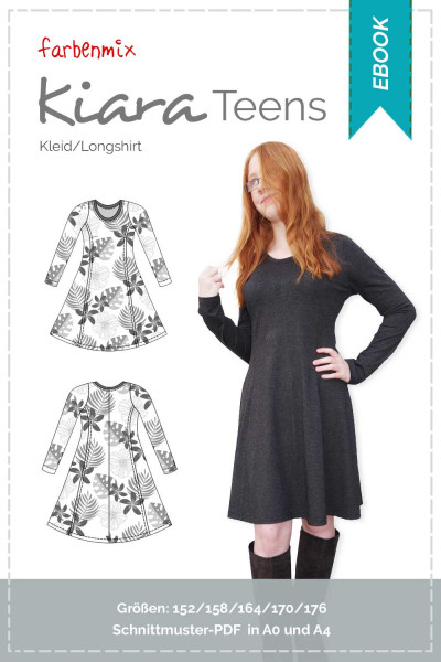 Nähanleitung Jerseykleid für Teenager