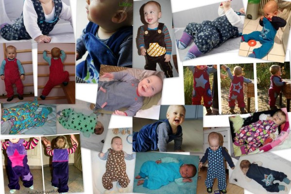 Strampelhose/Trägerhose, Klimperklein, Schnittmuster