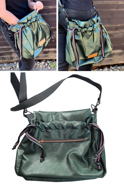 Schnittmuster Ebook Handtasche PerlMuschel in beuteliger Form von farbenmix.