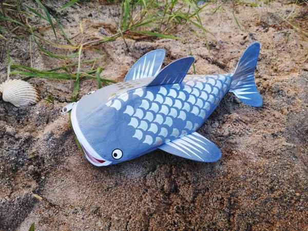 Haifisch Stiftetasche Schlamperle nähen - Download-Schnittmuster