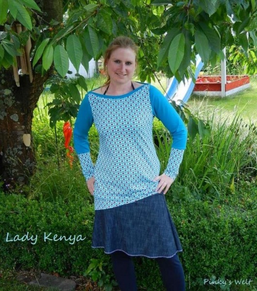 Lady Kenya, Damen-Jerseyrock, Schnittmuster