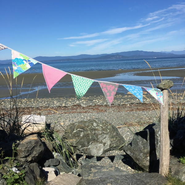 Wimpelkette aus Stoffresten selber nähen, Ebook-Schnittmuster zum Downloaden