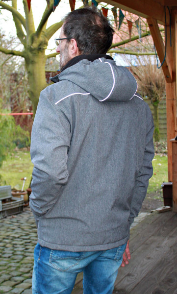 Schnittmuster Softshelljacke für Herren - Fehmarn Farbenmix