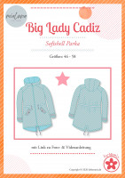 Big Lady Cadiz, Plus-Size-Softshelljacke Parka, Schnittmuster