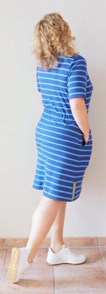 Schnittmuster LaBreton Dress Kurzarmkleid im maritimen Stil Gr. 32-46