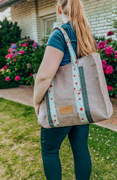 Ebook Schnittmuster Schultertasche Tote Bag Jella