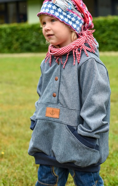 Nähanleitung Windbreaker Xanthos für Kids aus Softshell