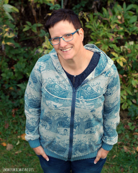 Big Lady Bella, Plus-Size-Sweatjacke, Schnittmuster