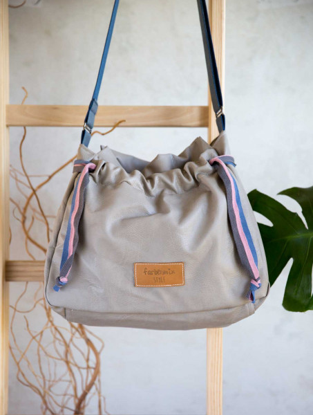 Schnittmuster Ebook Handtasche PerlMuschel in beuteliger Form von farbenmix.