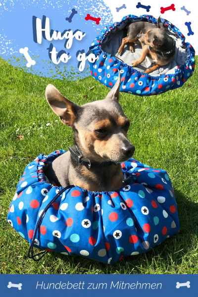 Hundebett nähen - Hugo to go Nähanleitung und Schnittmuster
