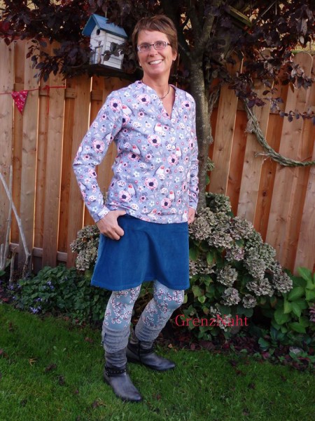 Lady Cassidy, Damentunika aus Webware, Schnittmuster