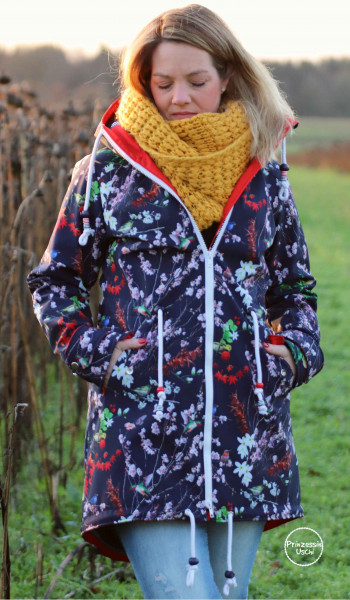 Lady Cadiz, Damenparka - Softshelljacke, Schnittmuster mialuna