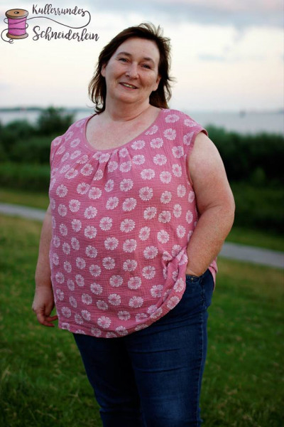 Big Lady Leana, Plus-Size-Damenshirt, Schnittmuster