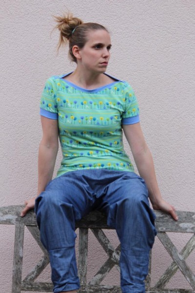 Damenshirt mit U-Boot-Ausschnitt nähen