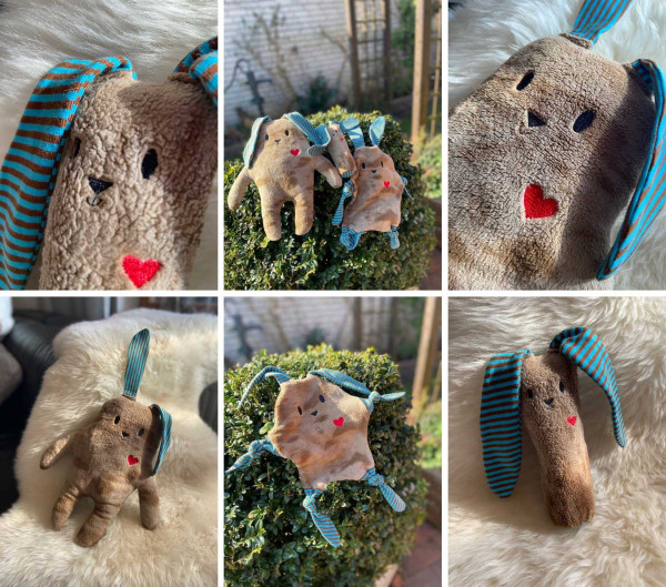 HerzHasi, 3 in 1 Ebook, Schmusetuch, Greifling, Stofftier