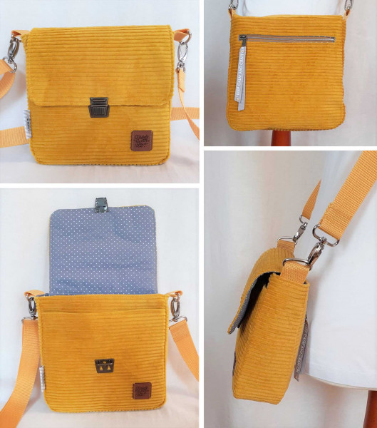 Crossbody Bag "Käthe", Kleine Umhängetasche, Ebook PDF-Schnittmuster