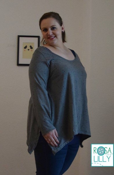Nähen in Plus Size - Legeres Zipfelshirt Big Lady Indira von mialuna