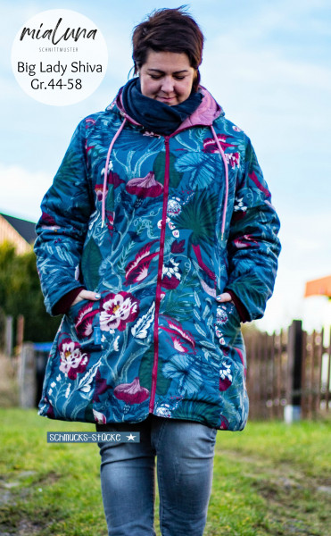 Big Lady Shiva, Plus-Size-Mantel, Schnittmuster