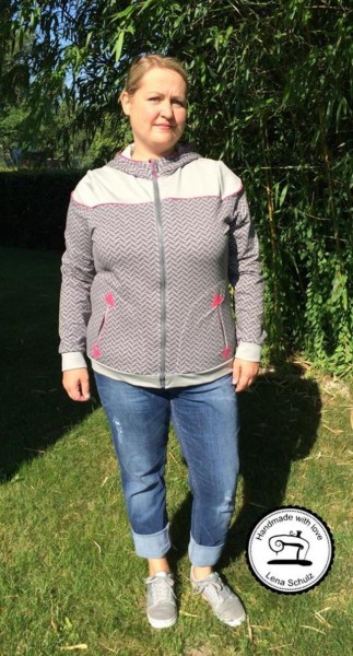 Big Lady Sky, Sweatjacke, Schnittmuster