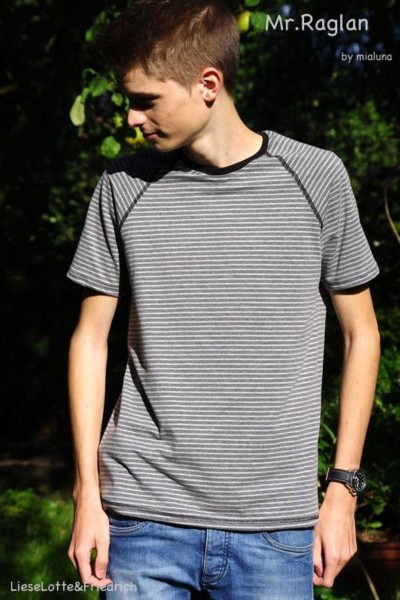 Mister Raglan - Schnittmuster Männershirt mit sportlichen Raglanärmeln