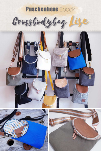 PDF Schnittmuster Crossbodybag Lise von Puschenhexe