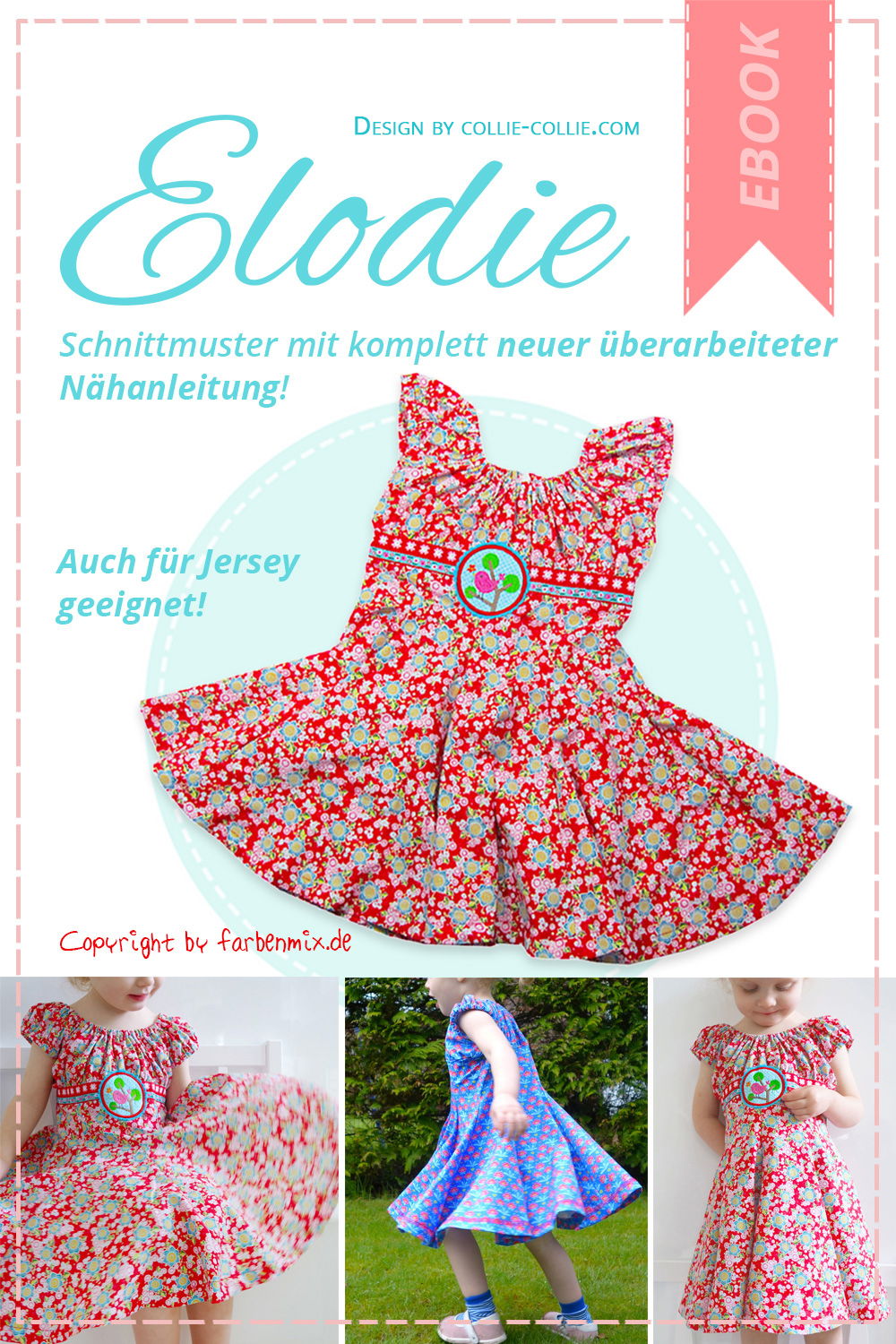 Elodie Festkleid Ebook Nähanleitung | farbenmix