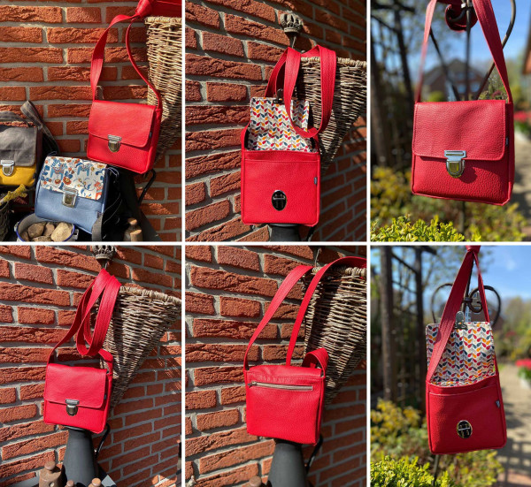 Crossbody Bag "Käthe", Kleine Umhängetasche, Ebook PDF-Schnittmuster