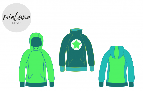 Mister Comet, Hoodie, Schnittmuster
