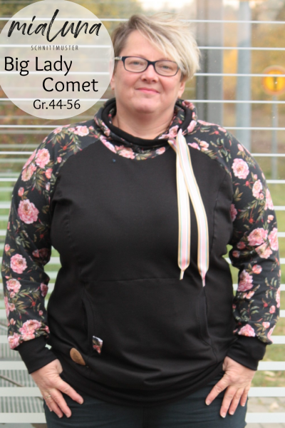 Big Lady Comet, Plus-Size-Hoodie, Schnittmuster