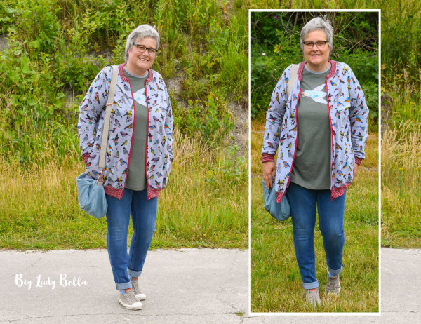 Sweatjacken Schnittmuster für große Gößen