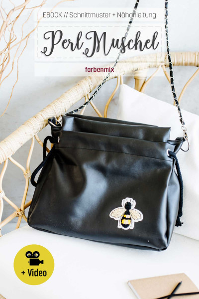 Schnittmuster Ebook Handtasche PerlMuschel von farbenmix.
