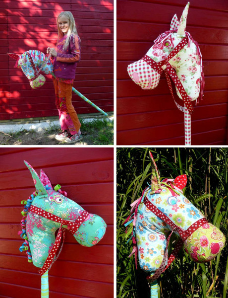 DIY Anleitung Kinder Steckenpferd aus Stoff selber machen