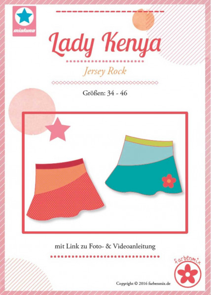Einfach zu nähender Damenrock aus Jersey - Lady Kenya als Ebook oder Papierschnittmuster