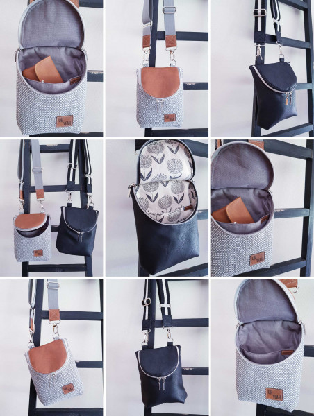 PDF Schnittmuster Umhängetasche Crossbodybag Lise von Puschenhexe