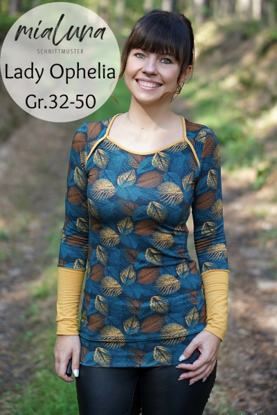 Lady Ophelia, Damenkleid und Shirt, Schnittmuster